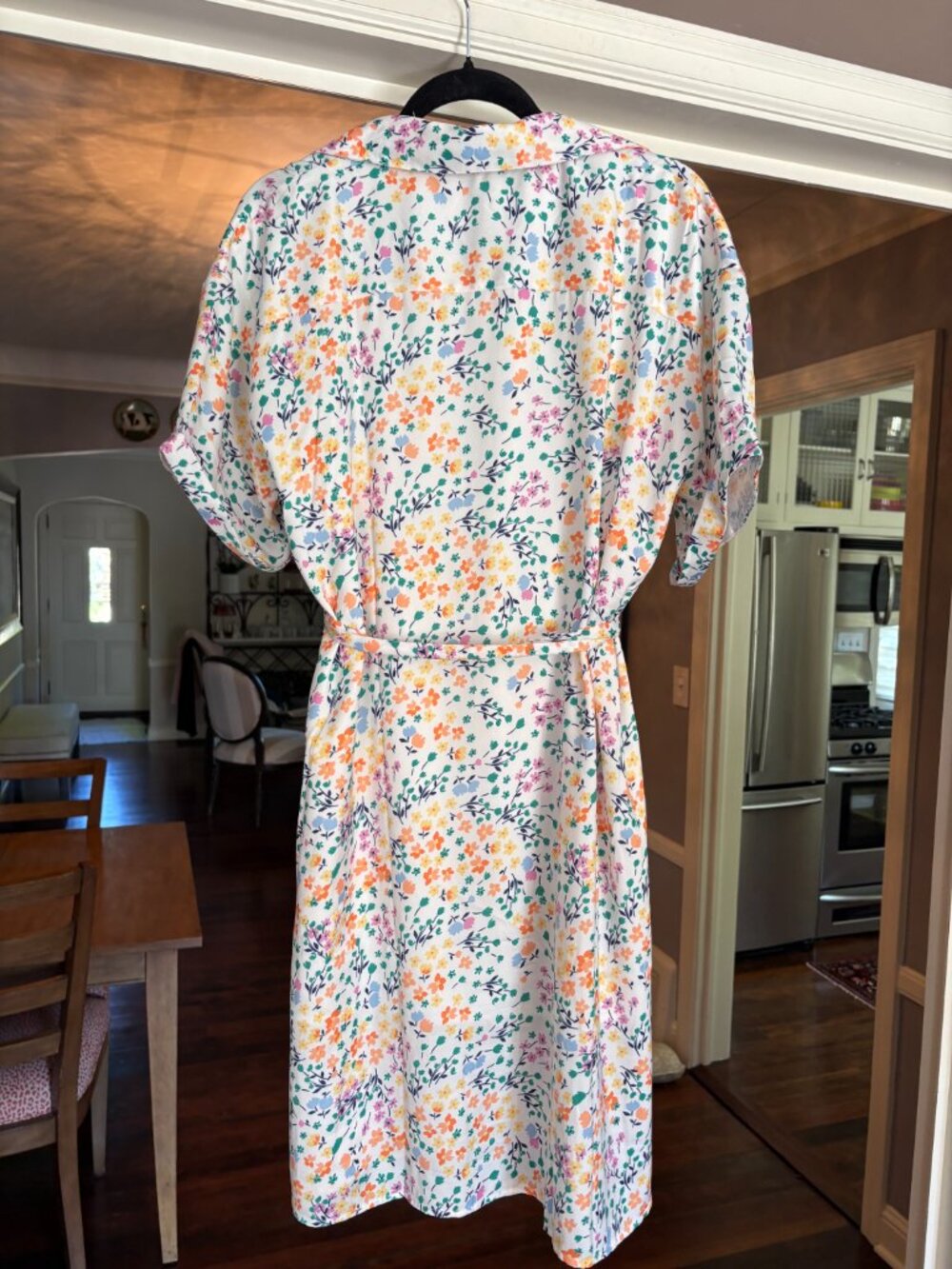 NWOT Summersalt White Floral Belted Shirt Dress. Size M - Picture 11 of 15